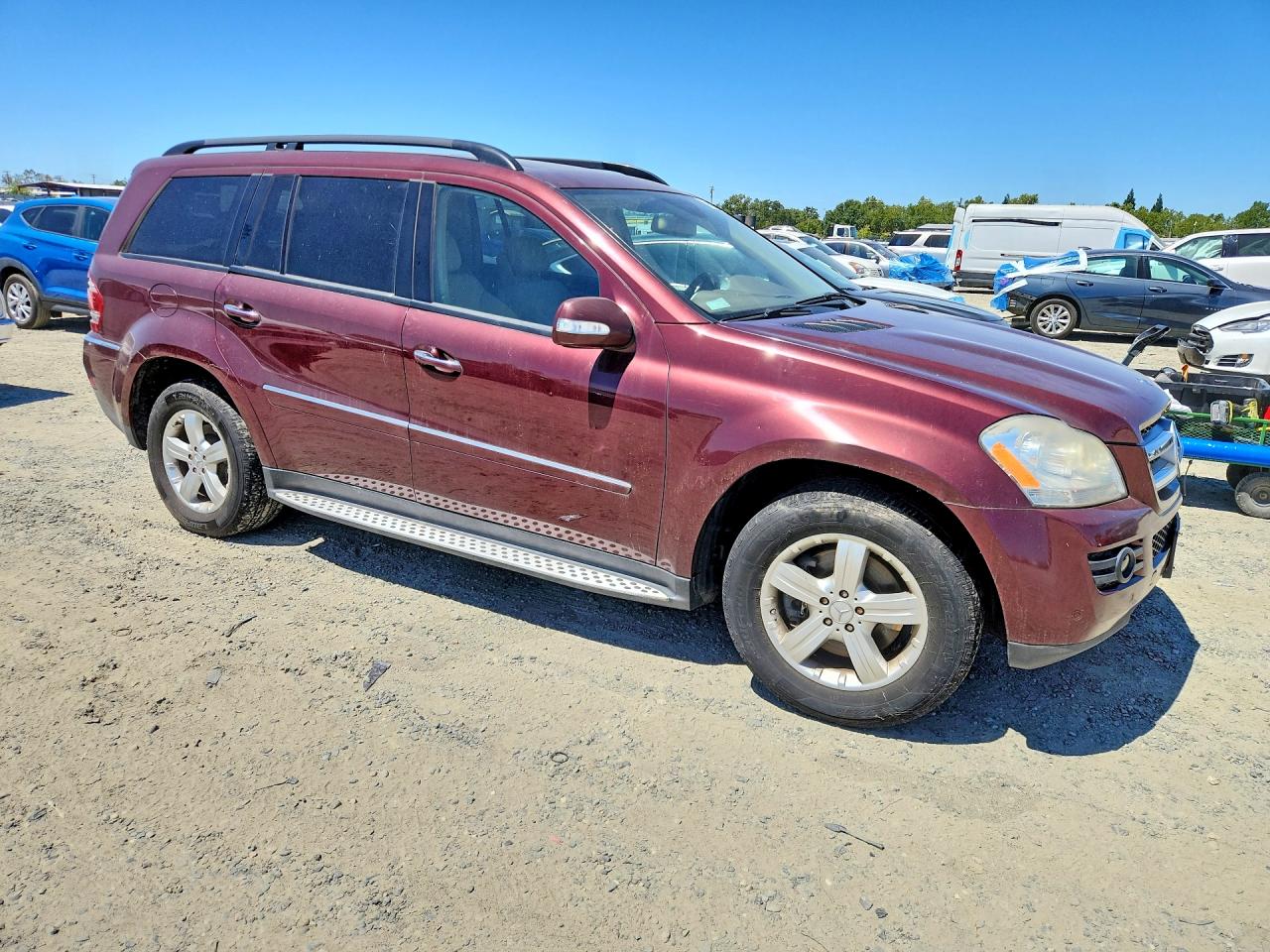 2008 Mercedes-benz Gl 450 4matic Burgundy vin: 4JGBF71E28A309688