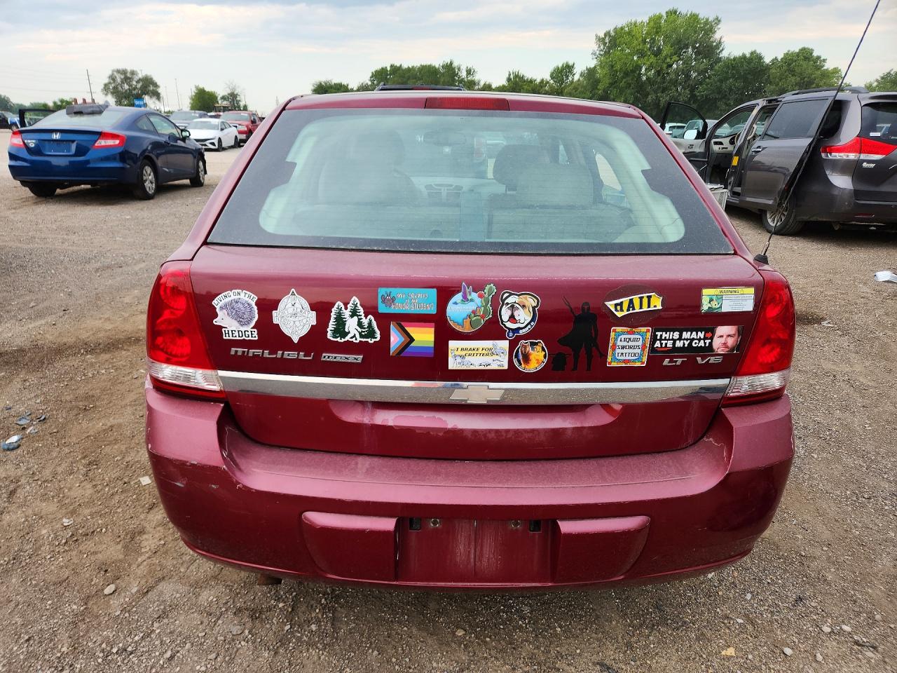 2004 Chevrolet Malibu Maxx Lt Burgundy vin: 1G1ZU64814F240670