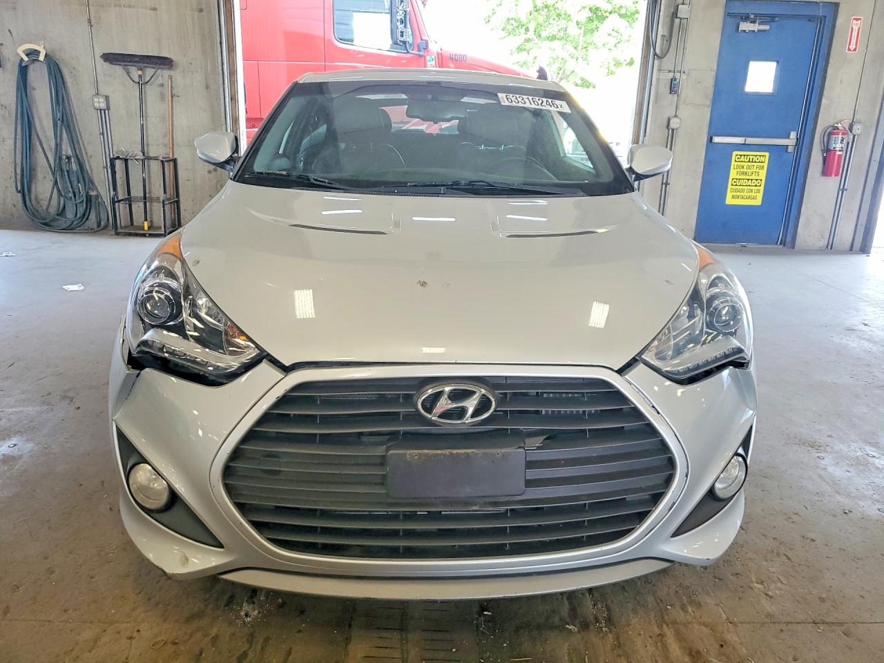 2013 Hyundai Veloster Turbo Silver vin: KMHTC6AEXDU083206