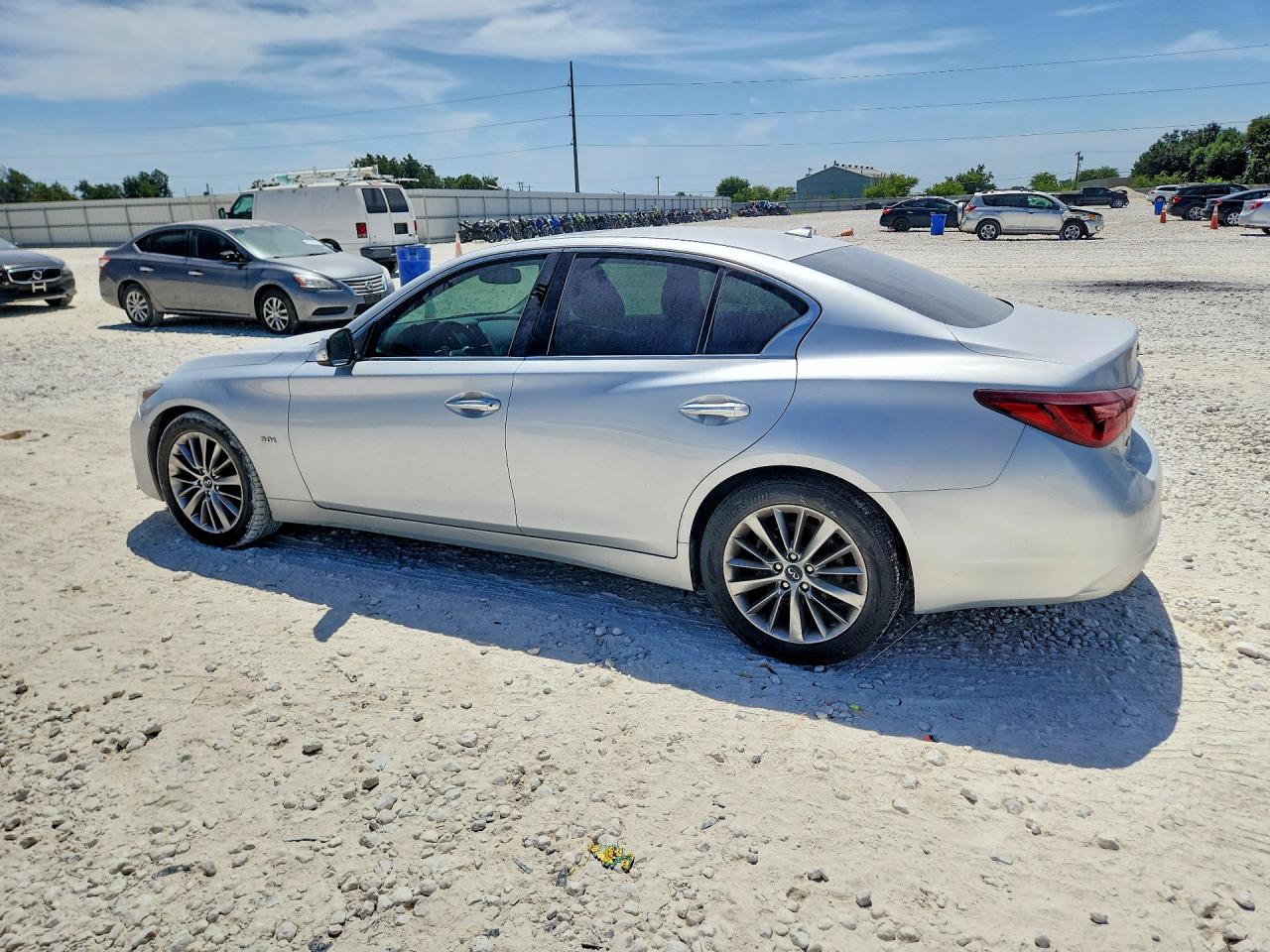 2018 Infiniti Q50 3.0t Luxe Silver vin: JN1EV7AR9JM438929