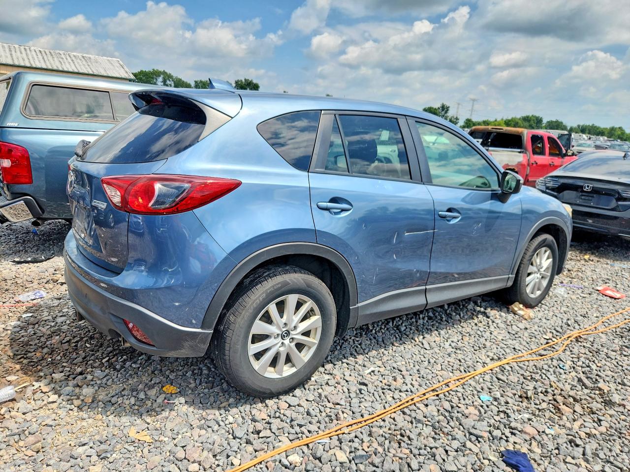 2015 Mazda Cx-5 Touring Blue vin: JM3KE4CY7F0514138