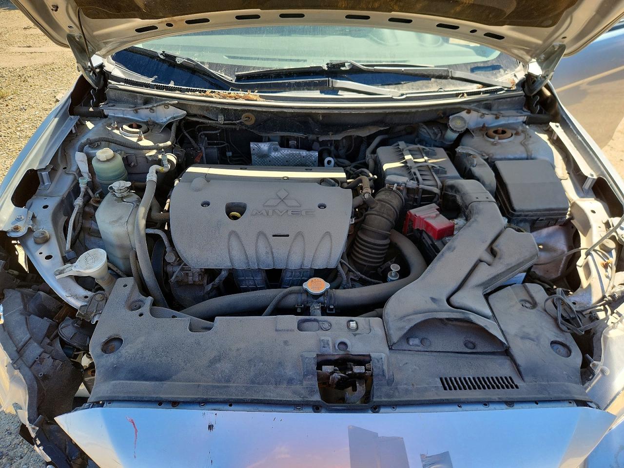 2009 Mitsubishi Lancer Es Silver vin: JA3AU26U39U608808