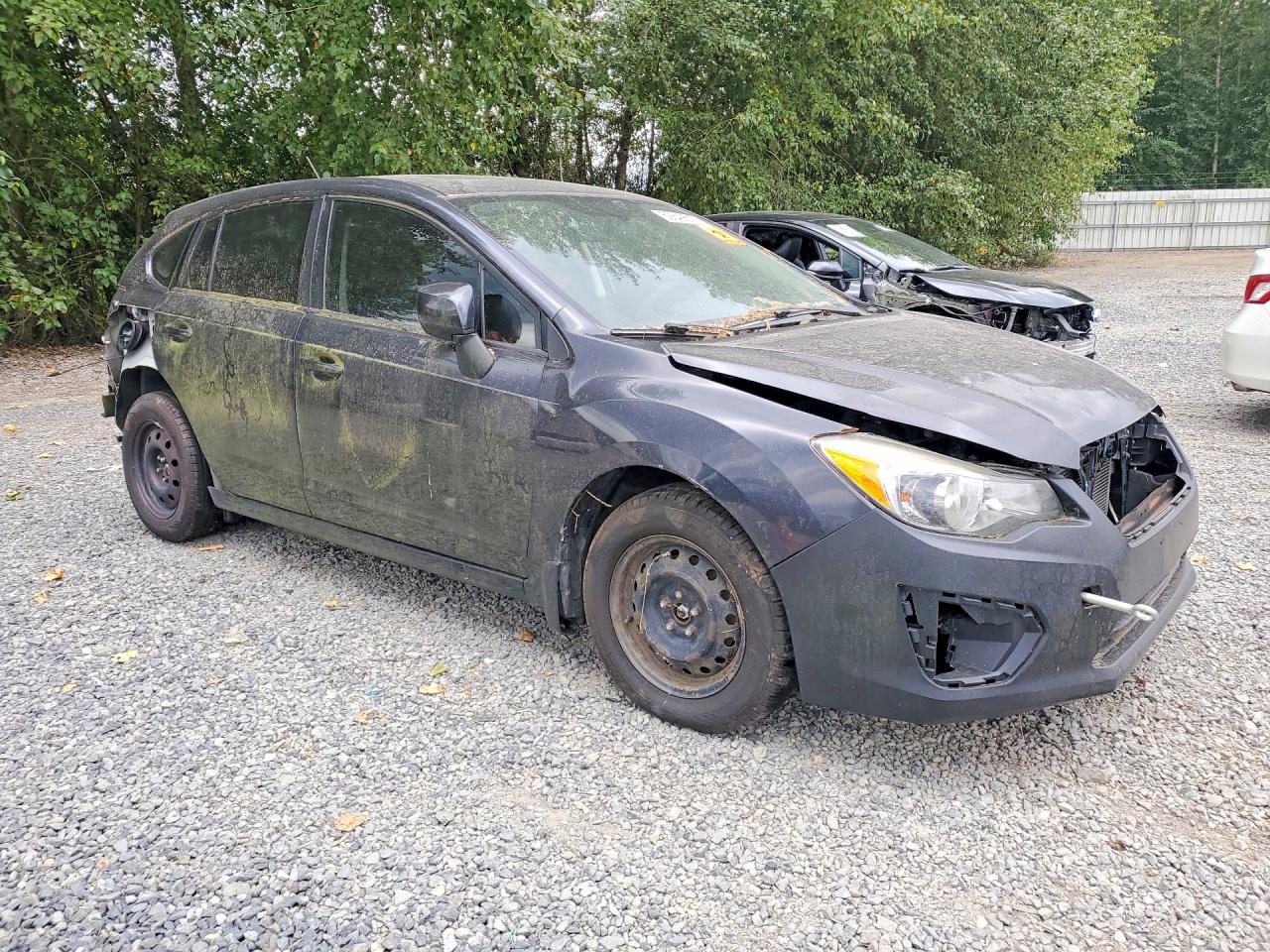 2012 Subaru Impreza Premium Черный vin: JF1GPAD65CG238216