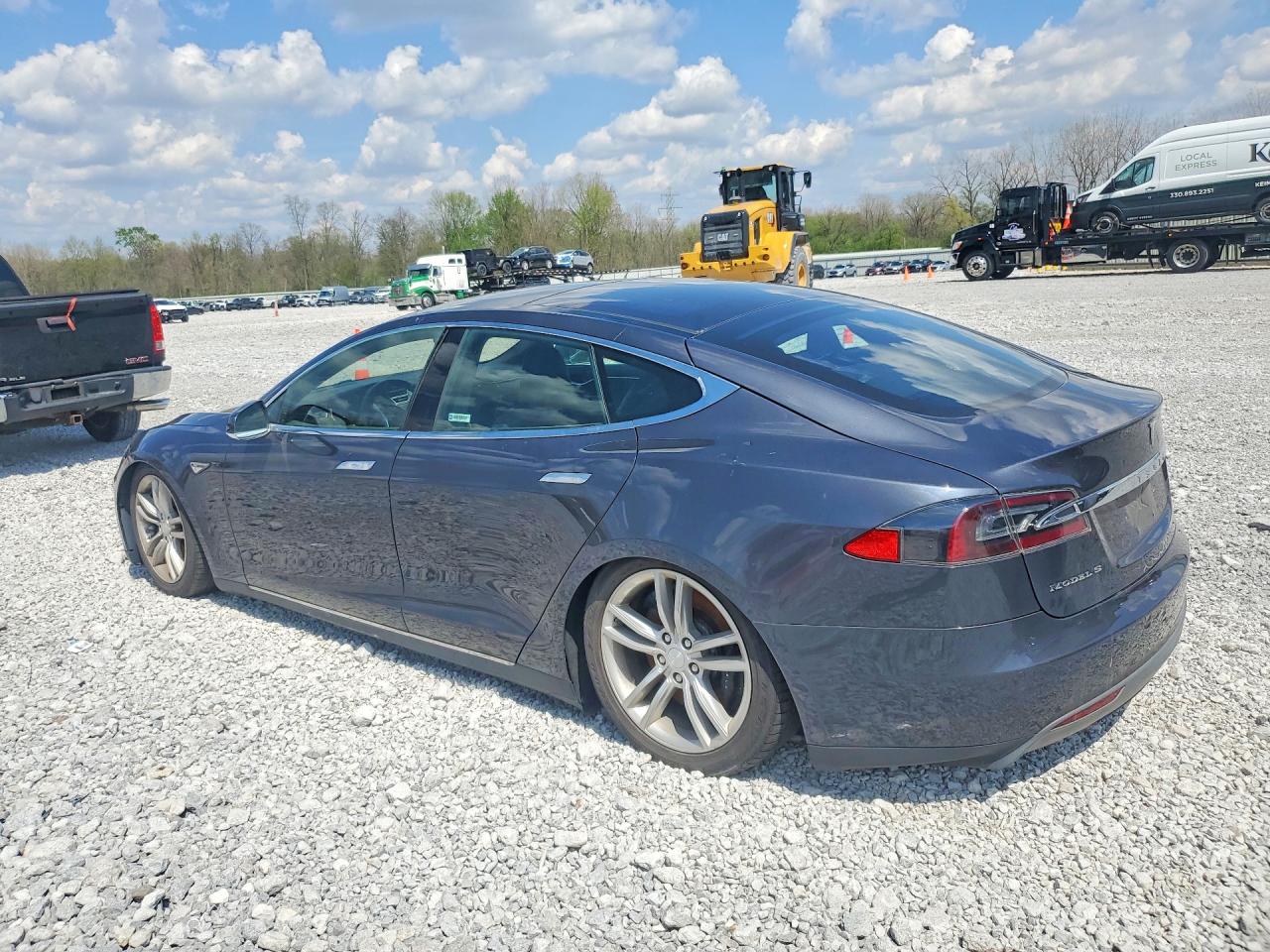 2015 Tesla Model S 85d Gray vin: 5YJSA1H25FF091116