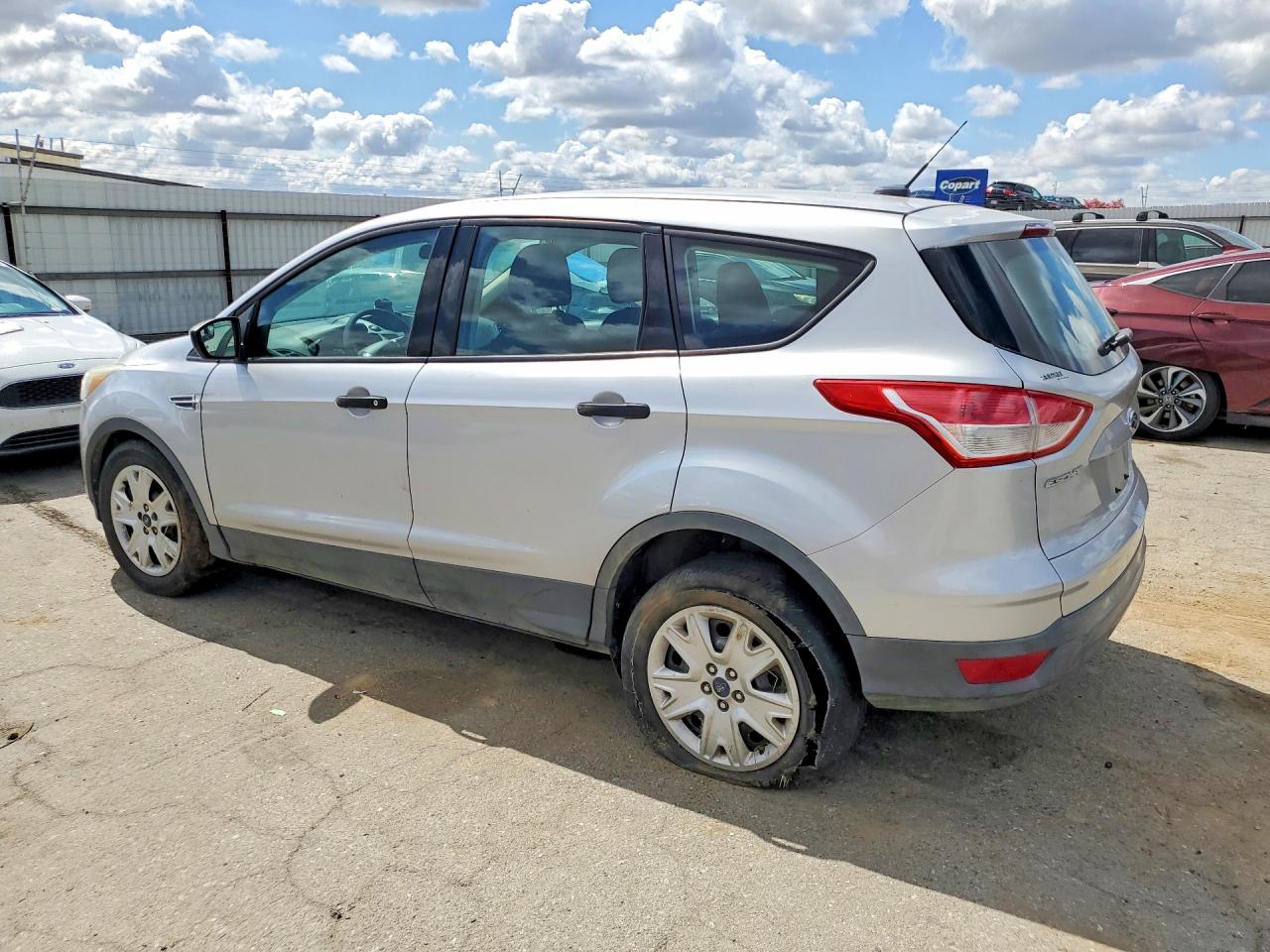 2014 Ford Escape S Silver vin: 1FMCU0F76EUD80656