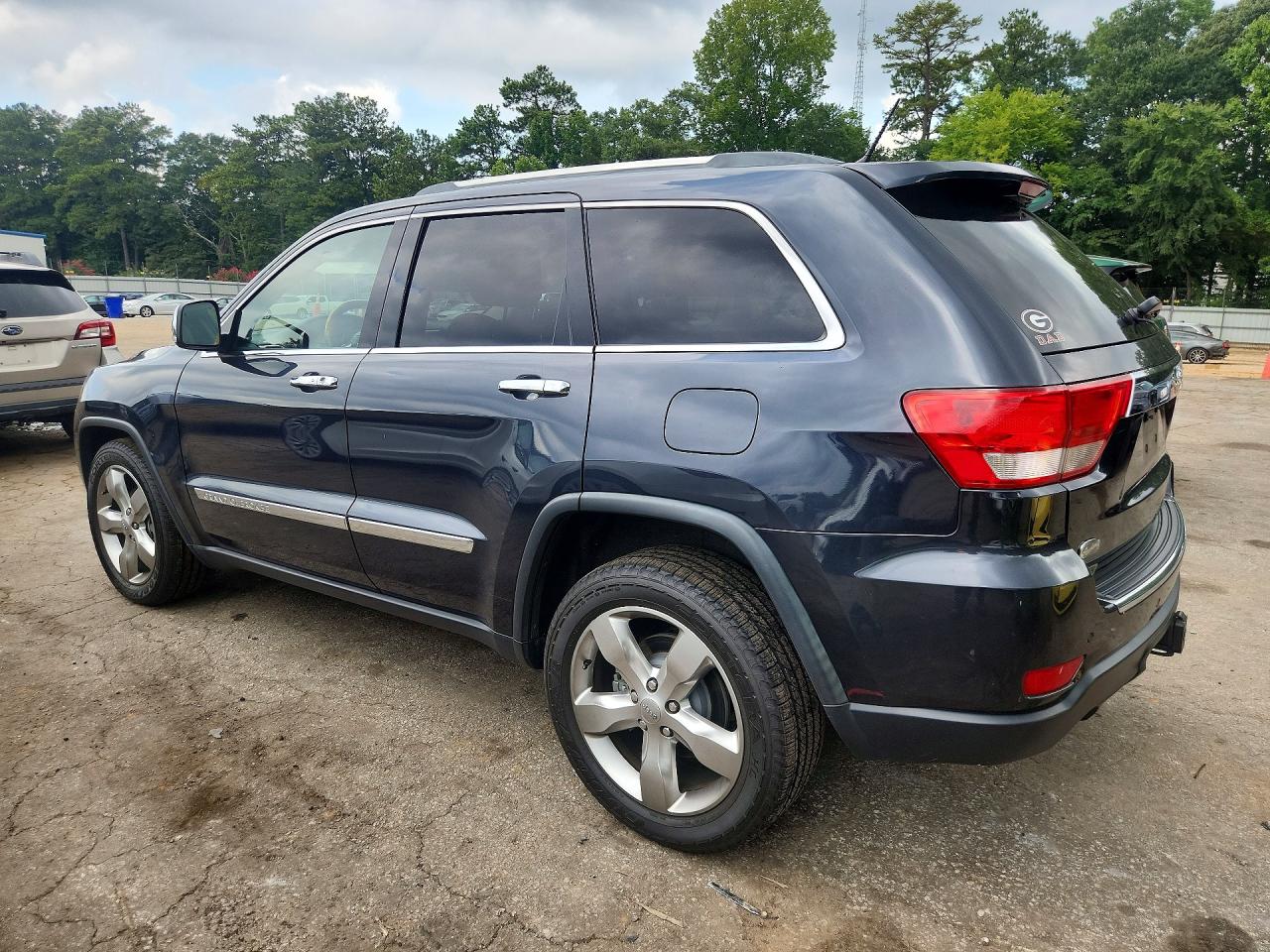 2012 Jeep Grand Cherokee Overland Black vin: 1C4RJECT8CC227866