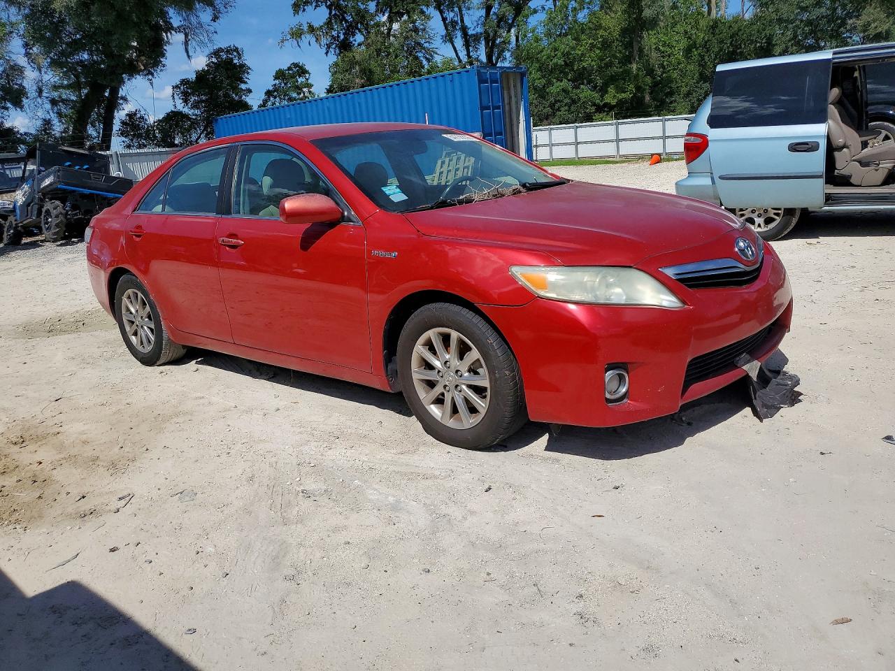2011 Toyota Camry Hybrid Red vin: 4T1BB3EK8BU129724