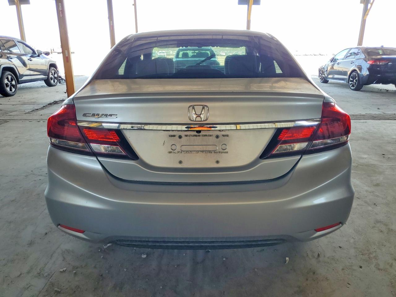 2013 Honda Civic Lx Silver vin: 2HGFB2F50DH300398