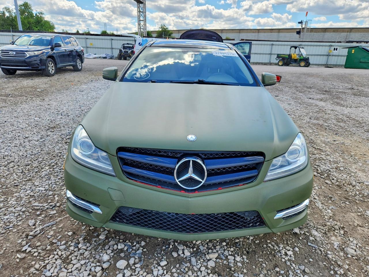 2014 Mercedes-benz C 350 4matic Green vin: WDDGJ8JB7EG292681