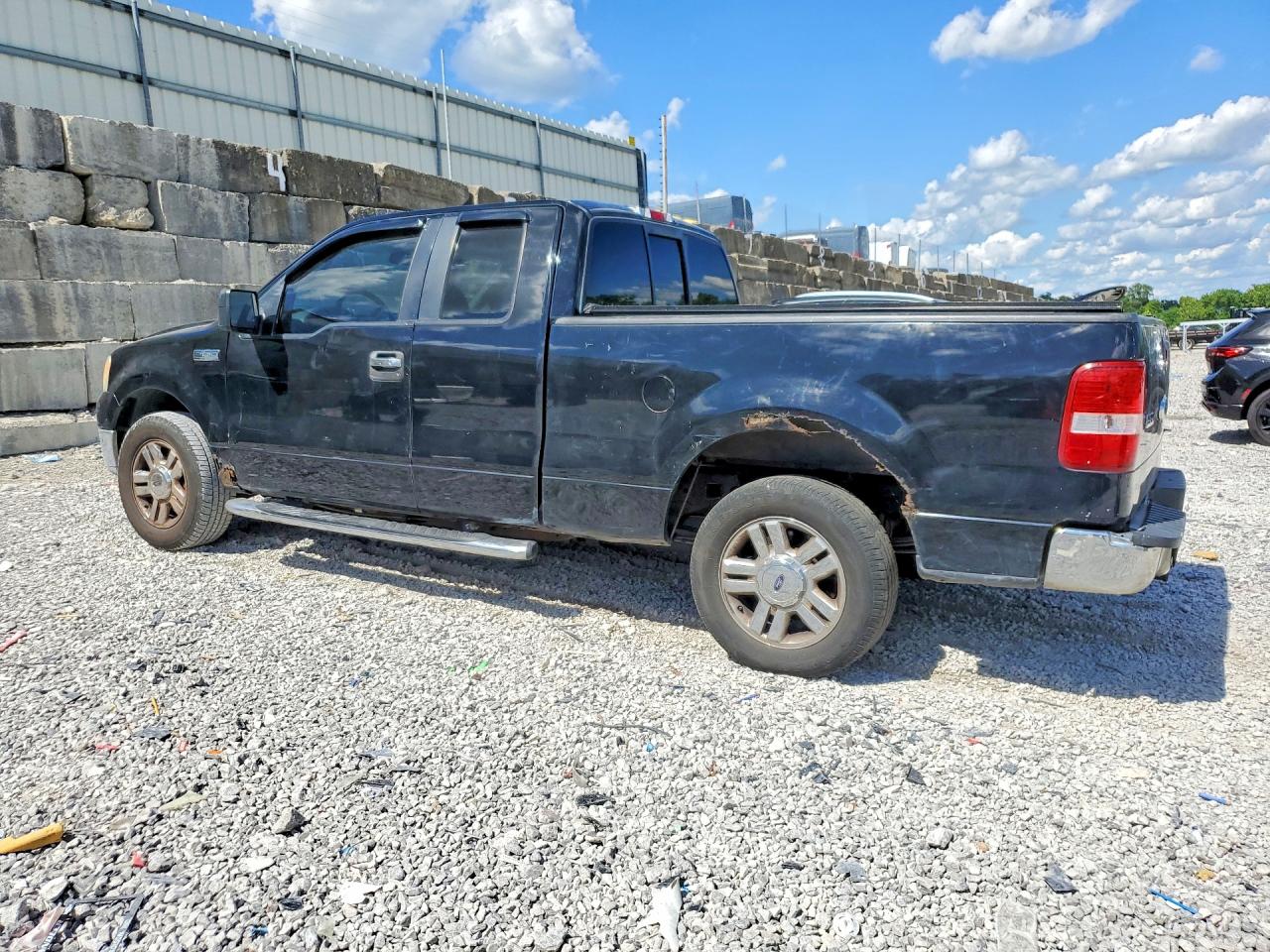 2008 Ford F150 Black vin: 1FTPX12V98FB91001