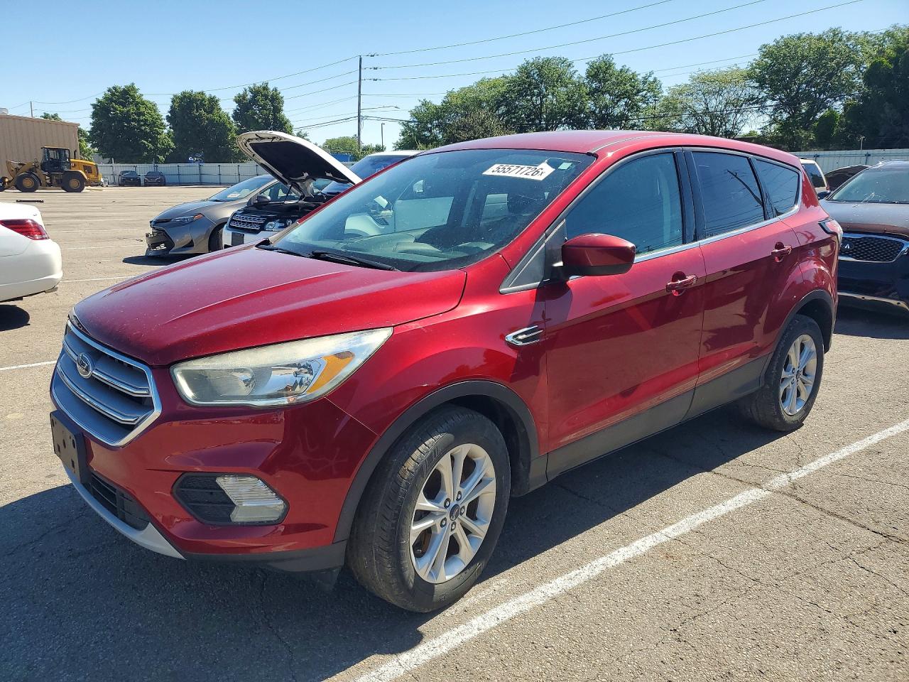 2017 Ford Escape Se Red vin: 1FMCU9GD0HUE45174