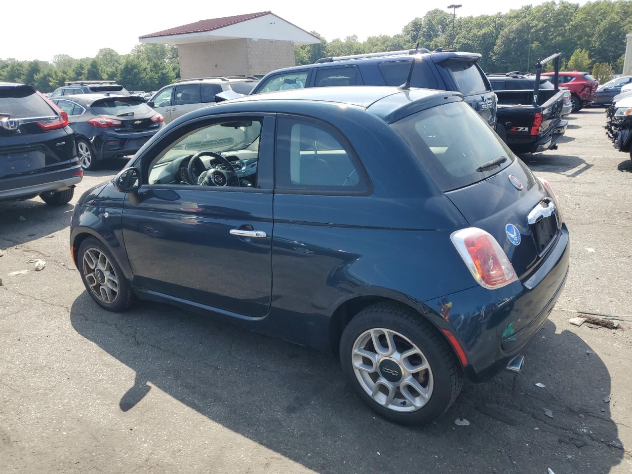 2015 Fiat 500 Pop   Blue vin: 3C3CFFAR2FT570366