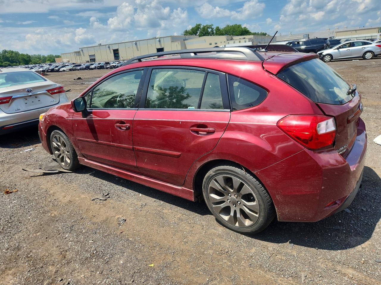 2013 Subaru Impreza Sport Limited Burgundy vin: JF1GPAS65D2887175