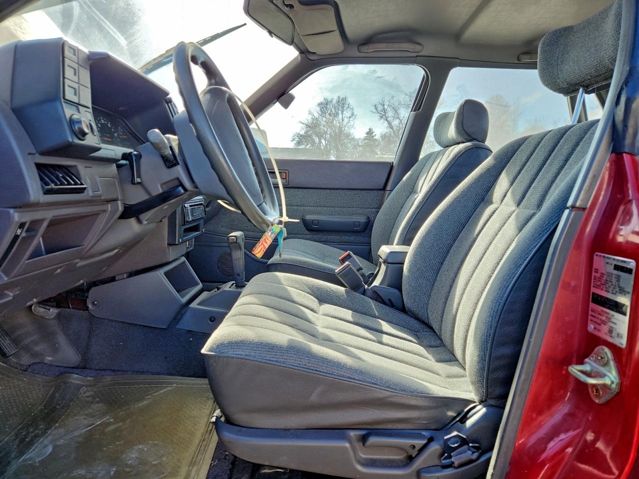 1991 Subaru Loyale Red vin: JF1AC4228MC206100