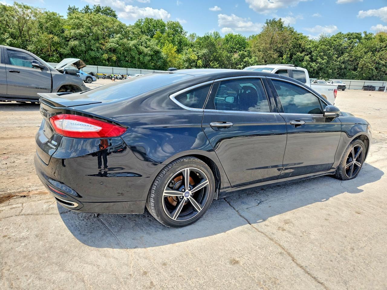 2015 Ford Fusion Titanium Black vin: 3FA6P0D91FR233933