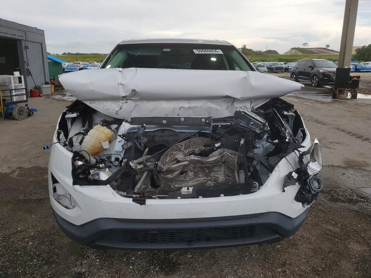 2015 Ford Edge Se White vin: 2FMTK3G88FBC22308