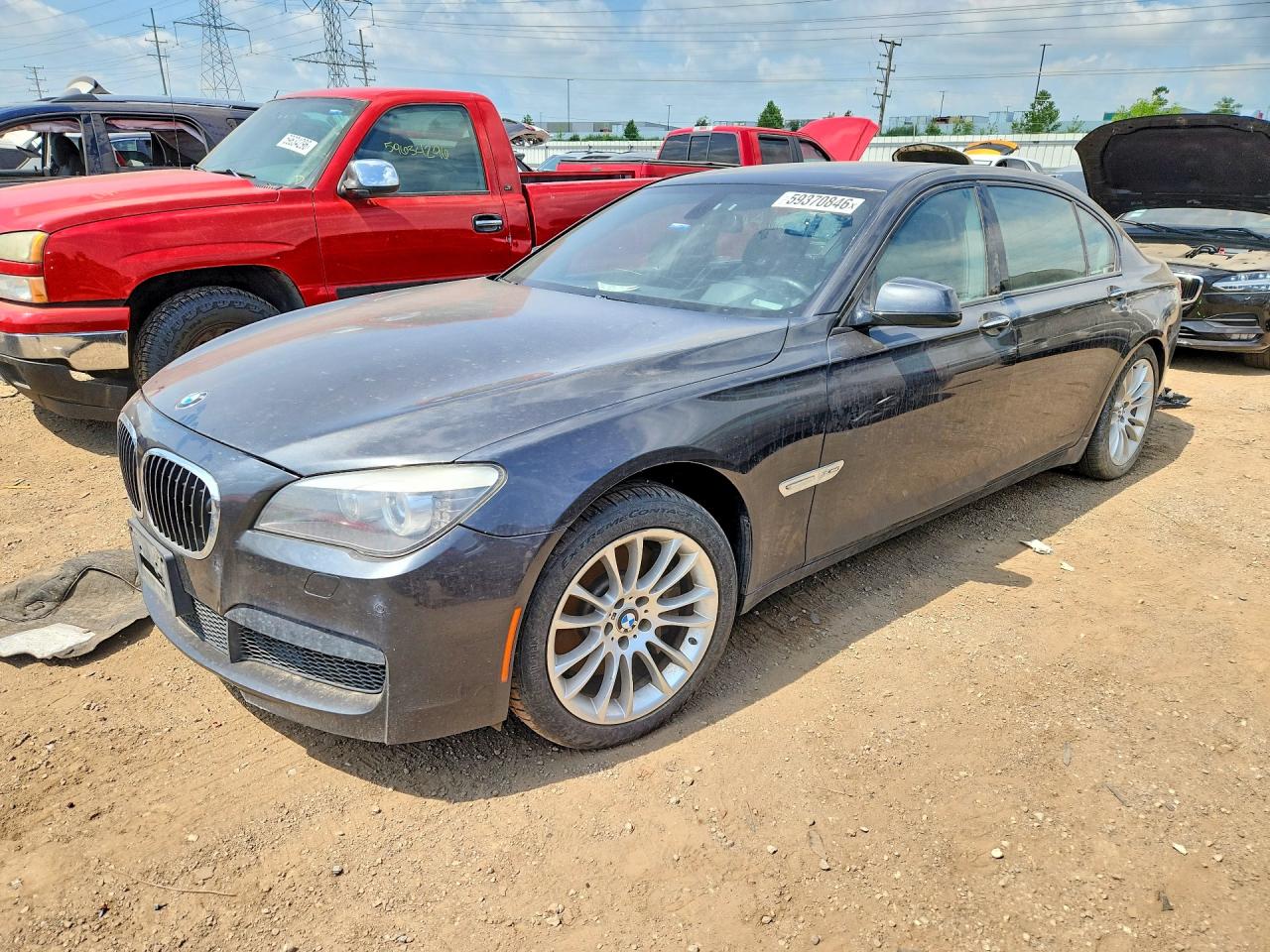 2011 Bmw 750 Lxi Gray vin: WBAKC8C52BC432657