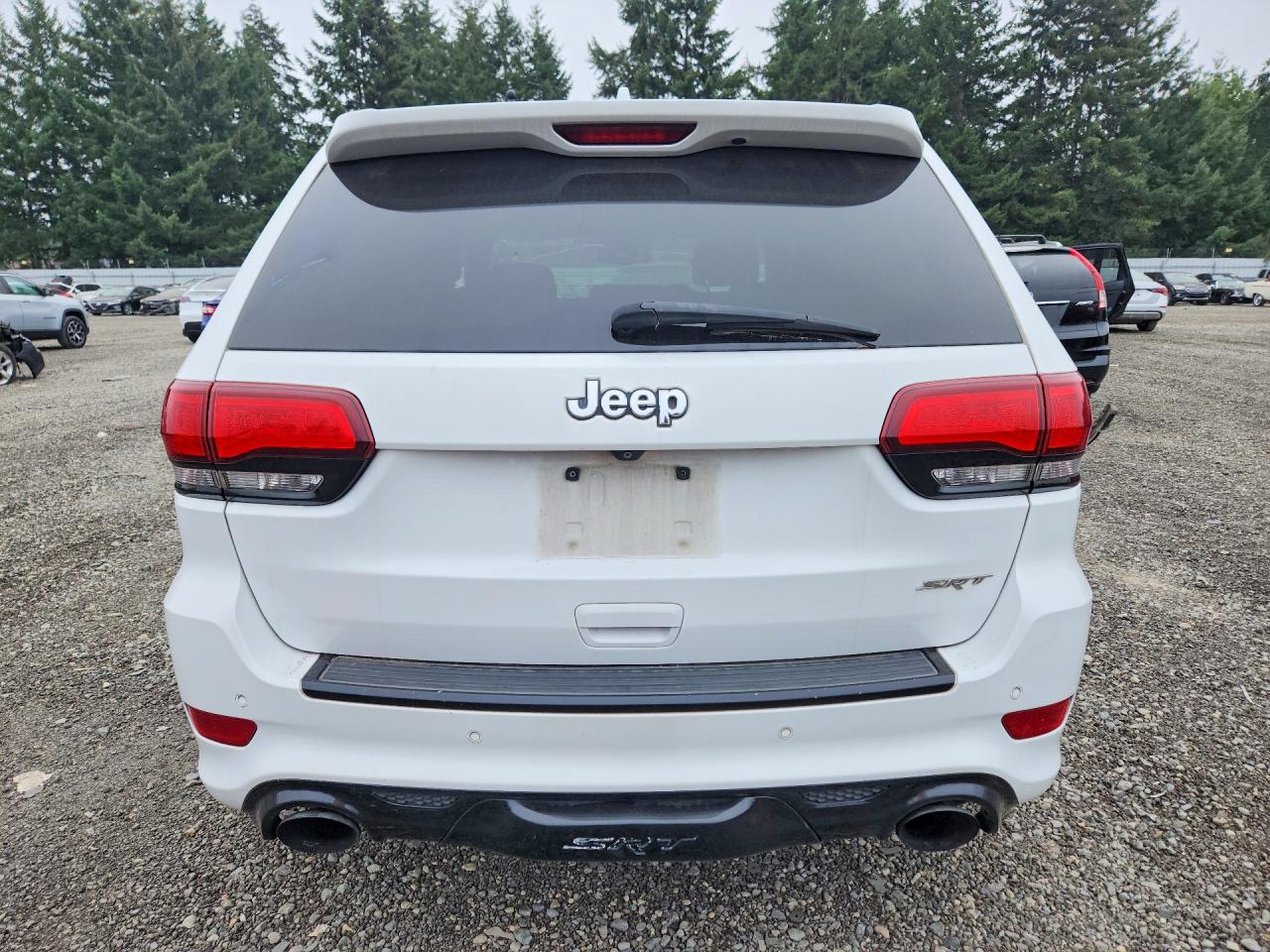 2014 Jeep Grand Cherokee Srt-8 White vin: 1C4RJFDJ5EC130873