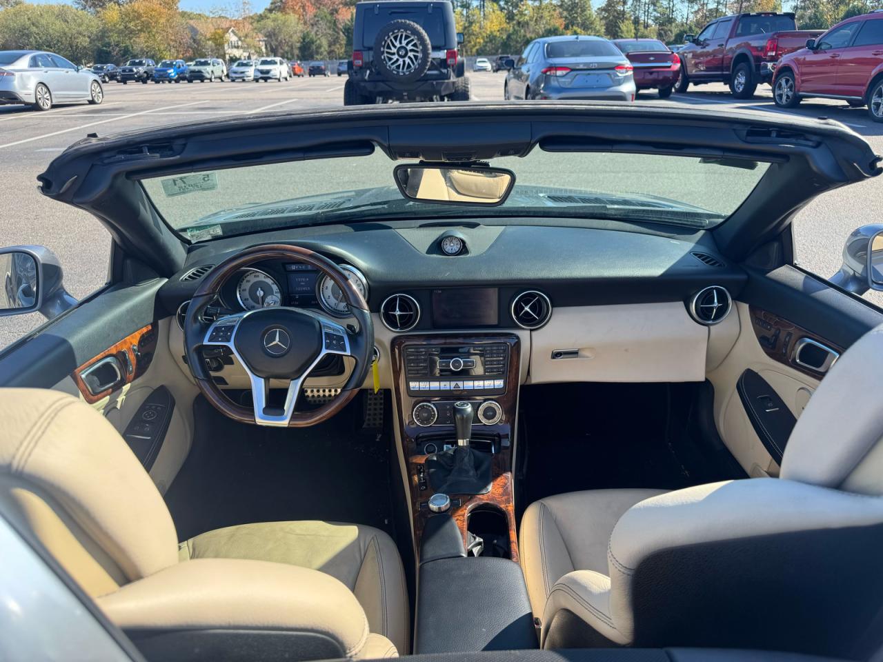 2012 Mercedes-benz Slk 350 Gray vin: WDDPK5HA7CF023446