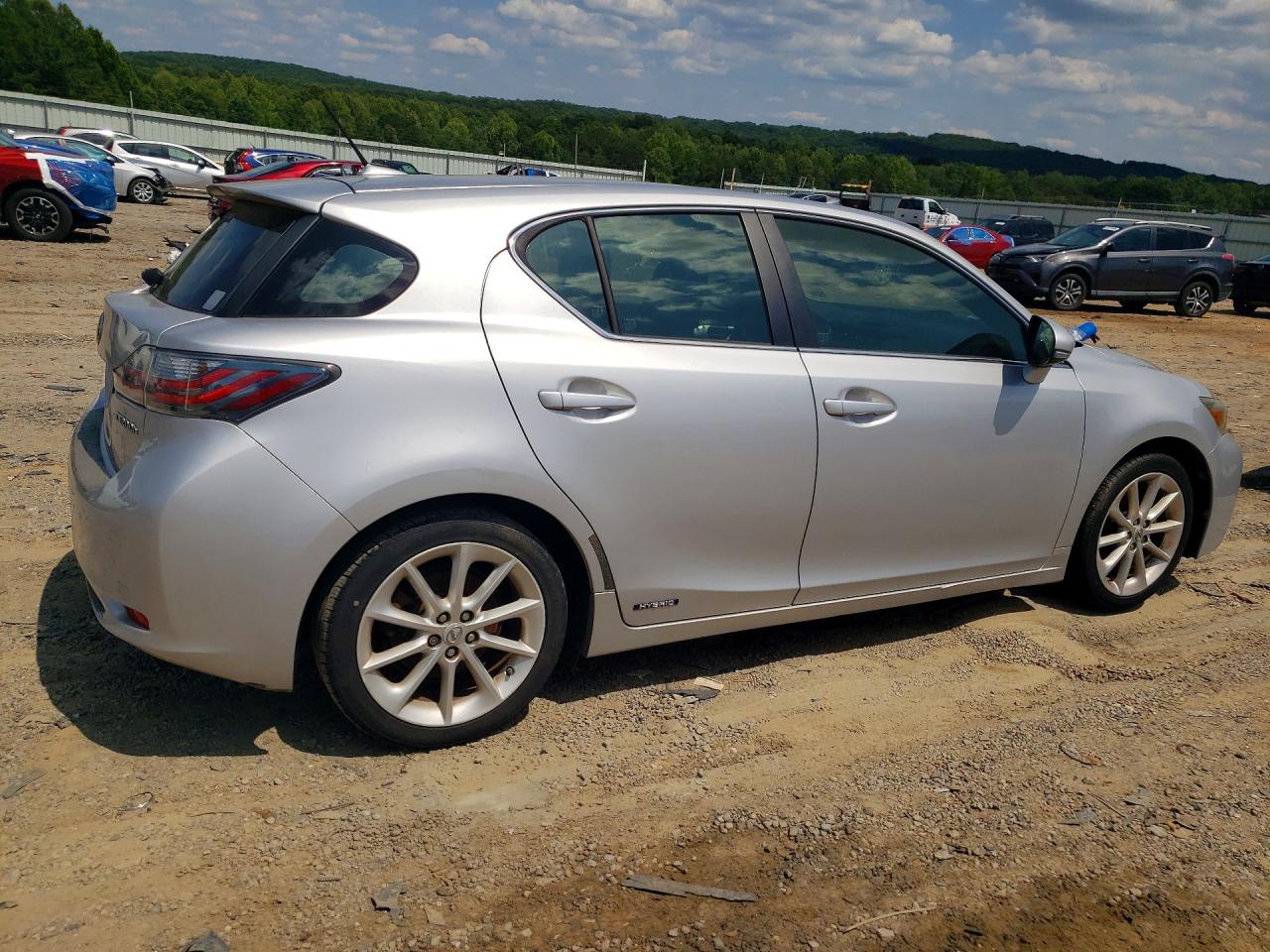 2012 Lexus Ct 200 Silver vin: JTHKD5BH3C2065915
