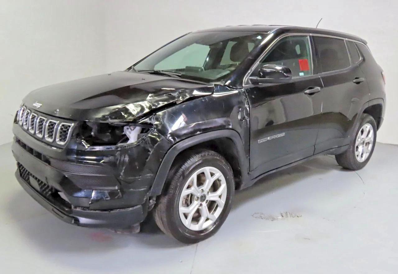 2025 Jeep Compass Sport Black vin: 3C4NJDAN7ST515037