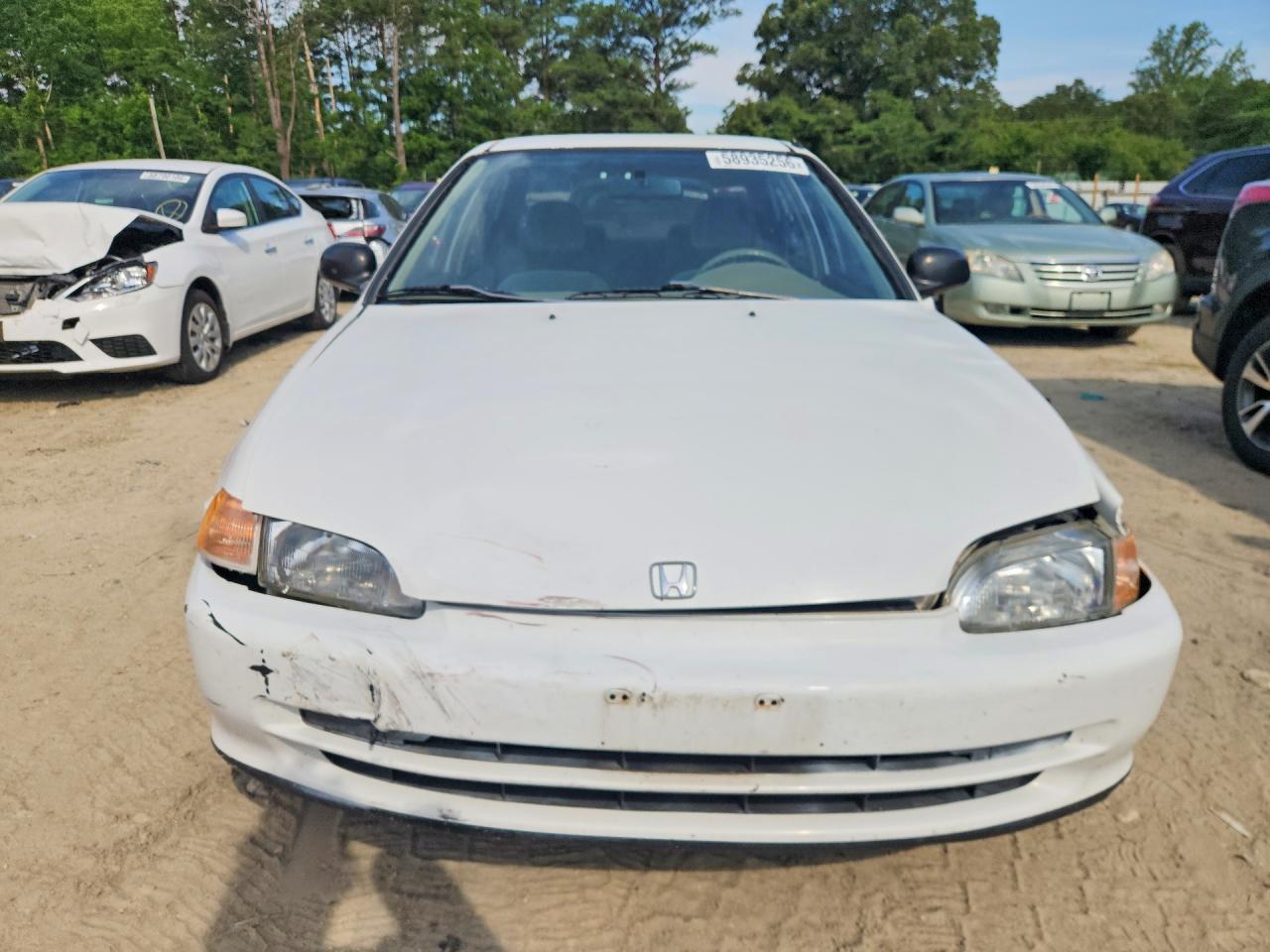 1995 Honda Civic Lx White vin: 1HGEG8658SL021183