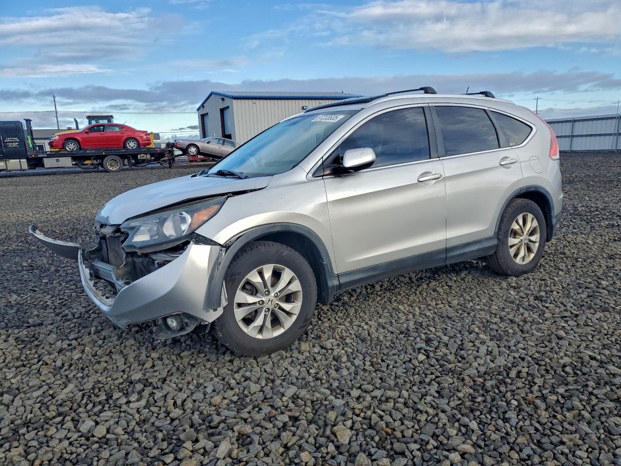 2012 Honda Cr-v Exl Silver vin: JHLRM4H74CC007673