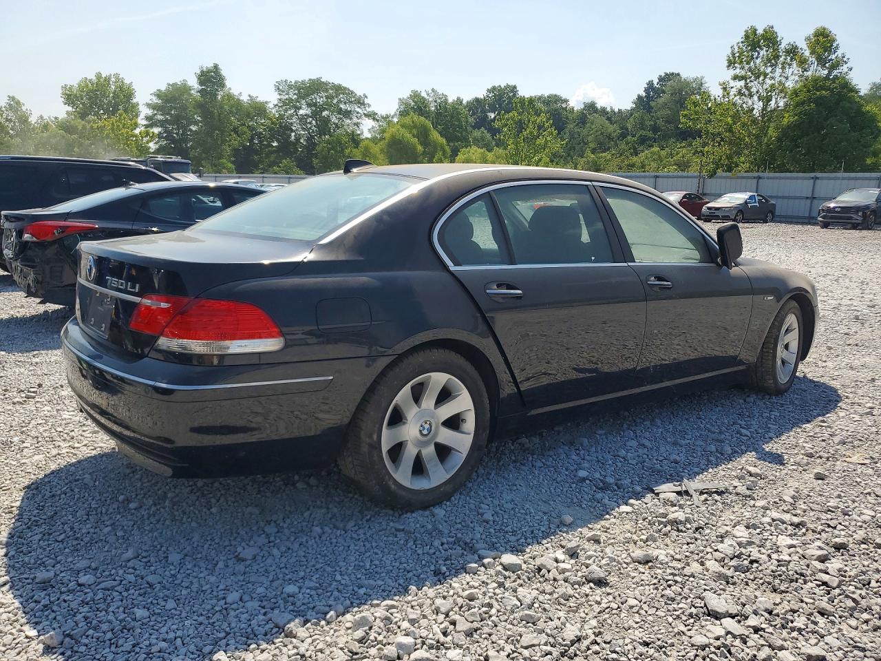 2008 Bmw 750 Li Black vin: WBAHN83528DT87565