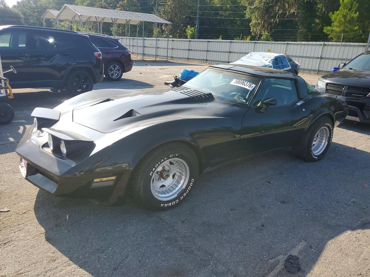 1982 Chevrolet Corvette Black vin: 1G1AY0783C5110520