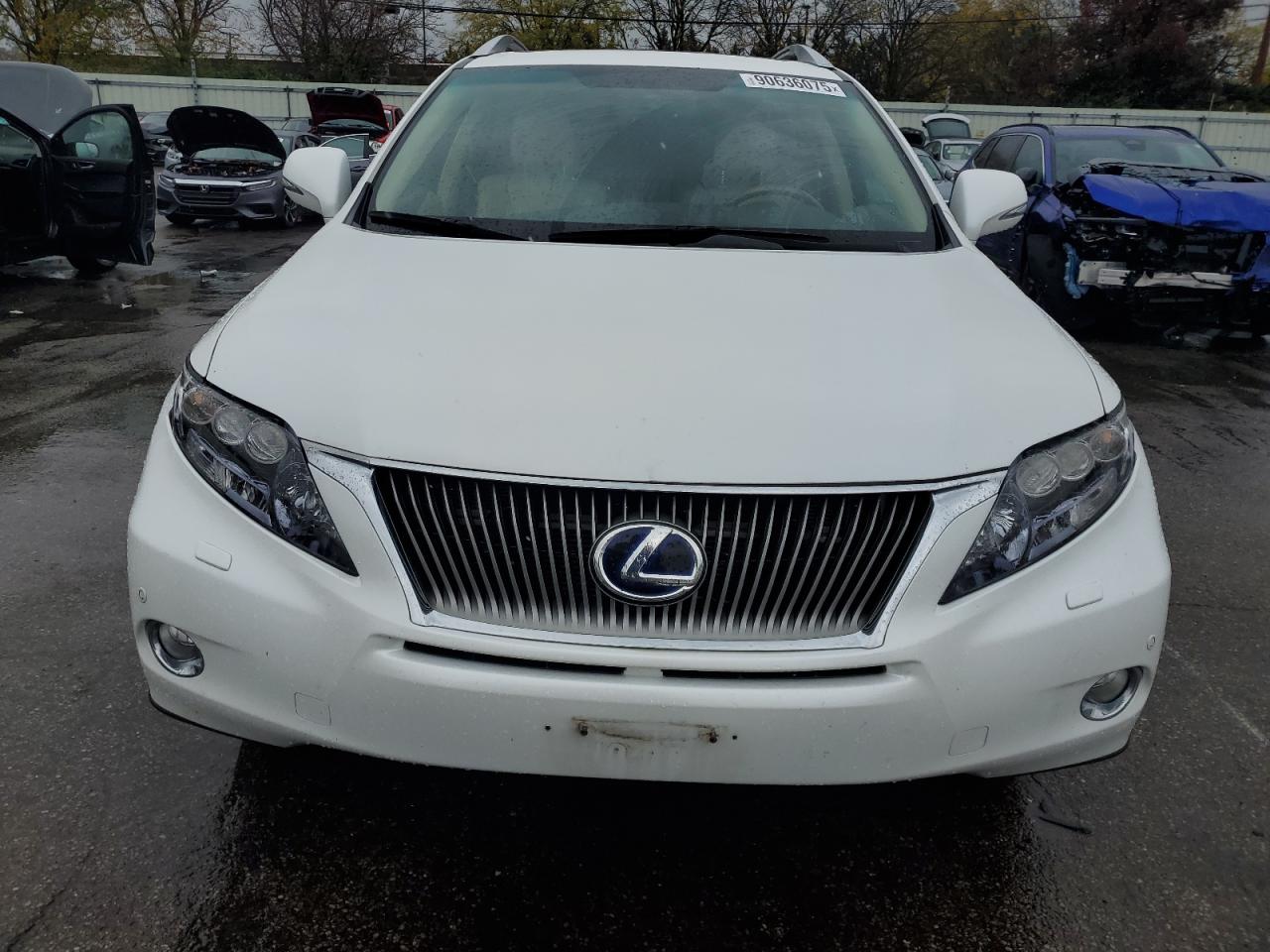 2012 Lexus Rx 450h White vin: JTJBC1BA5C2435274