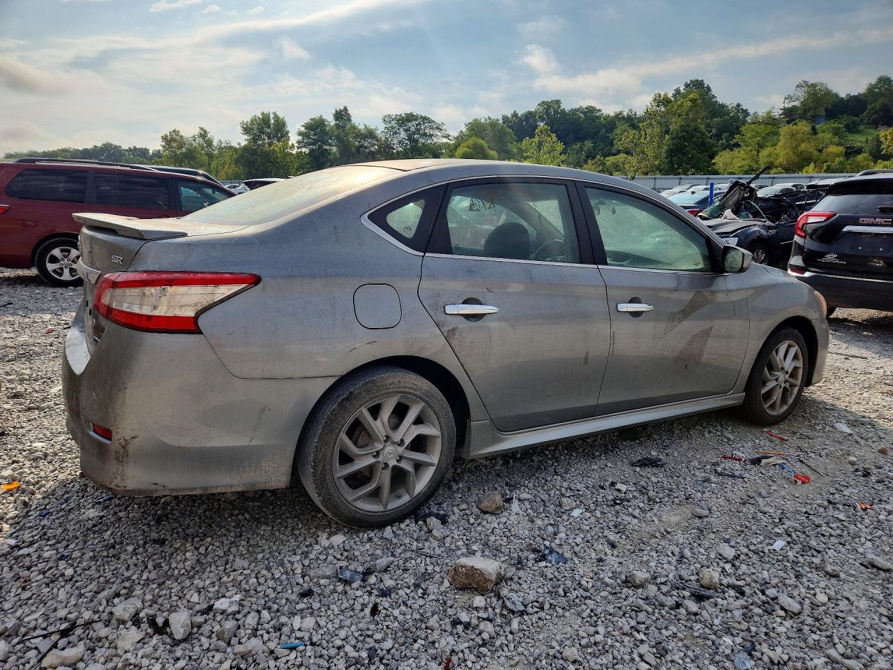 2014 Nissan Sentra Sr Серебряный vin: 3N1AB7AP6EY261572