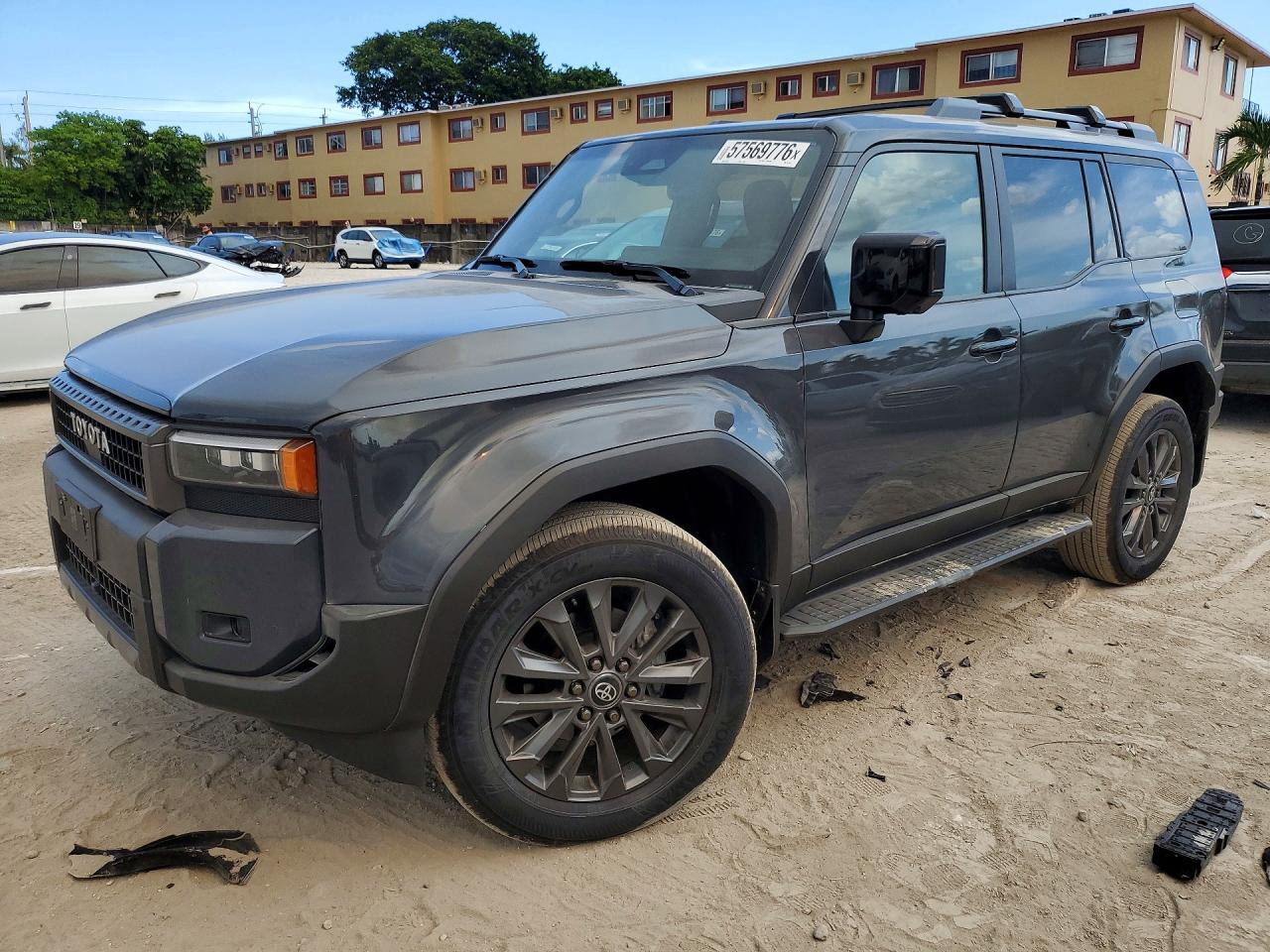 2025 Toyota Land Cruiser Base Gray vin: JTEABFAJ7S5011409
