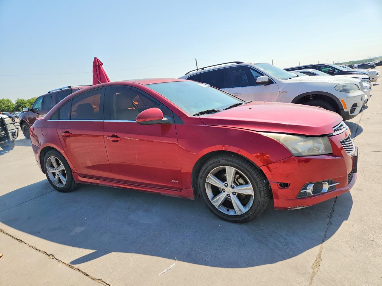 2014 Chevrolet Cruze Lt Red vin: 1G1PE5SB6E7300256