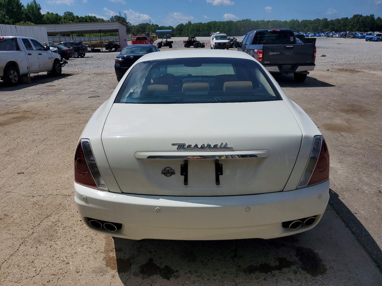 2007 Maserati Quattroporte M139 White vin: ZAMFE39A670028948