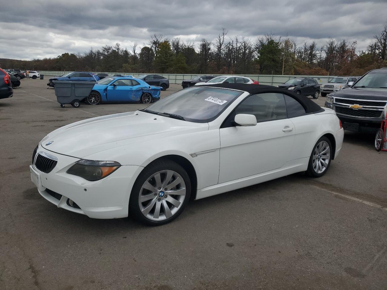 2007 Bmw 650 I White vin: WBAEK13517CN84217