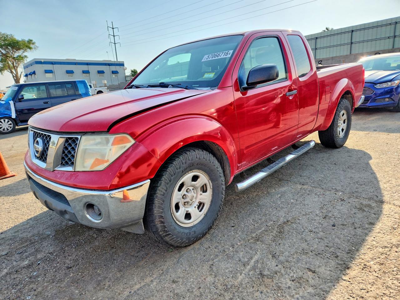 2007 Nissan Frontier Se Red vin: 1N6AD06U87C403216