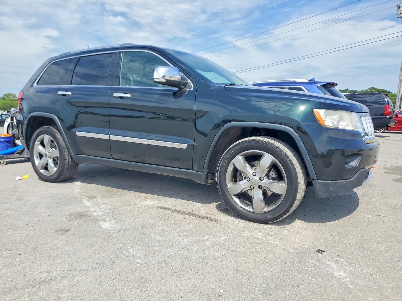 2013 Jeep Grand Cherokee Overland Green vin: 1C4RJFCTXDC619139