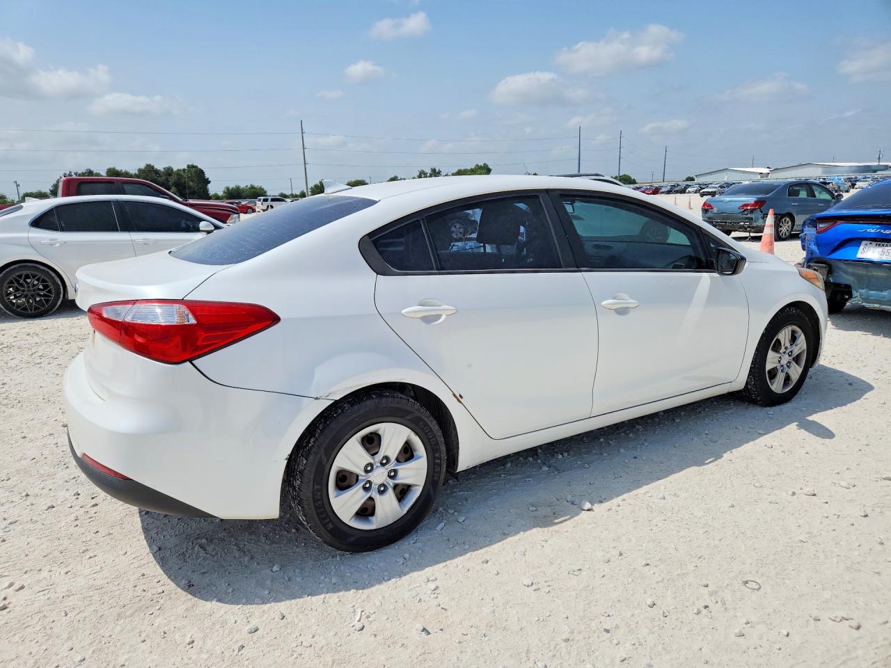 2015 Kia Forte Lx White vin: KNAFX4A6XF5415724