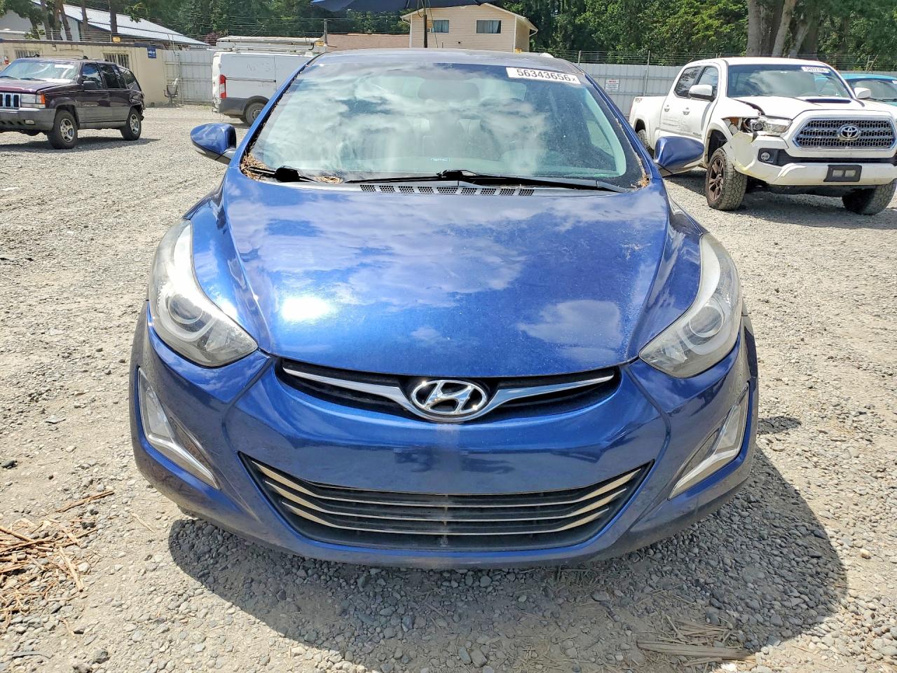 2016 Hyundai Elantra Limited Blue vin: 5NPDH4AE3GH723480