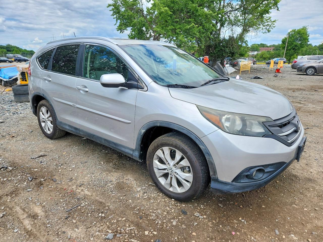 2012 Honda Cr-v Exl Серый vin: 2HKRM4H73CH618263