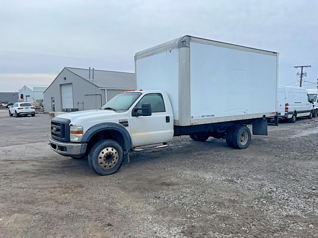 2008 Ford F550 Super Duty White vin: 1FDAF56R78EA75715