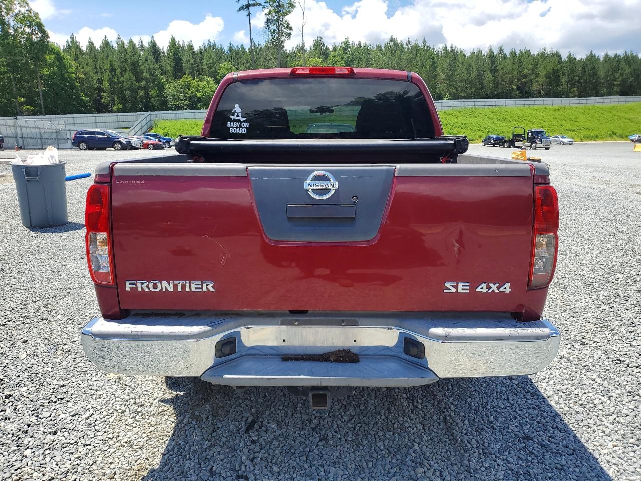 2006 Nissan Frontier Se Red vin: 1N6AD07W86C458232
