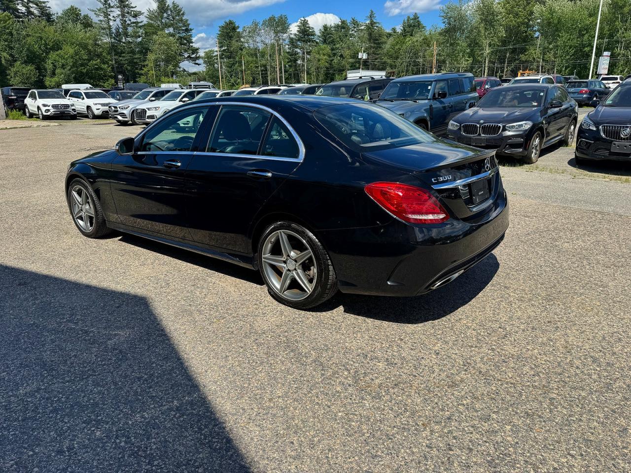 2015 Mercedes-benz C 300 4matic Black vin: 55SWF4KB4FU052464