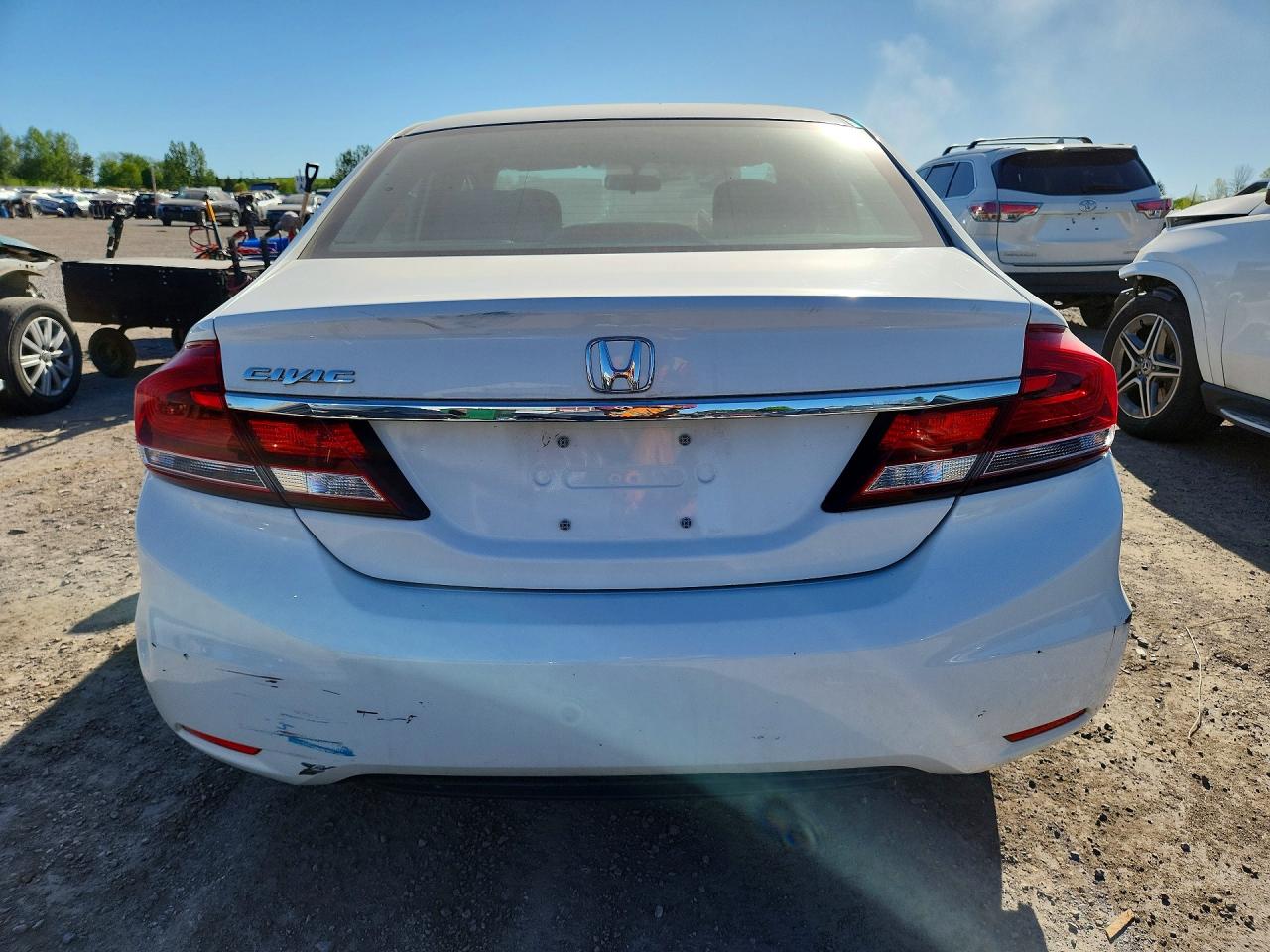 2013 Honda Civic Lx White vin: 2HGFB2F40DH030032