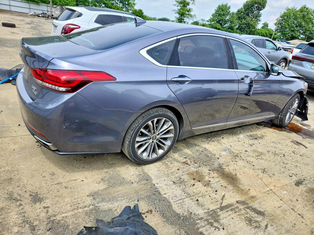 2015 Hyundai Genesis 3.8l Gray vin: KMHGN4JE1FU040425