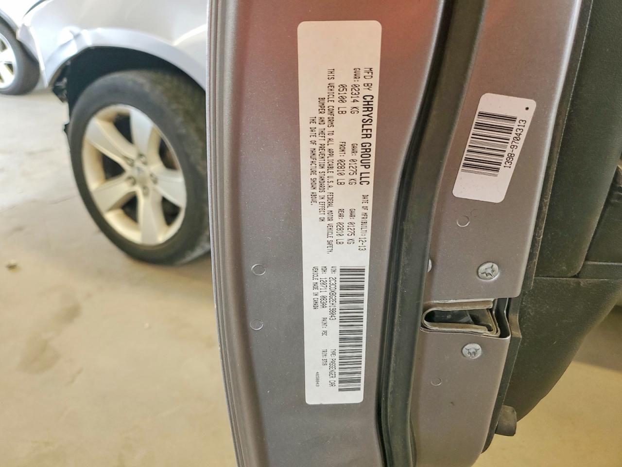 2014 Dodge Charger Se Silver vin: 2C3CDXBG2EH198043