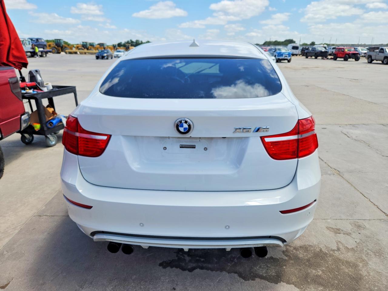 2010 Bmw X6 M White vin: 5YMGZ0C50ALK13081