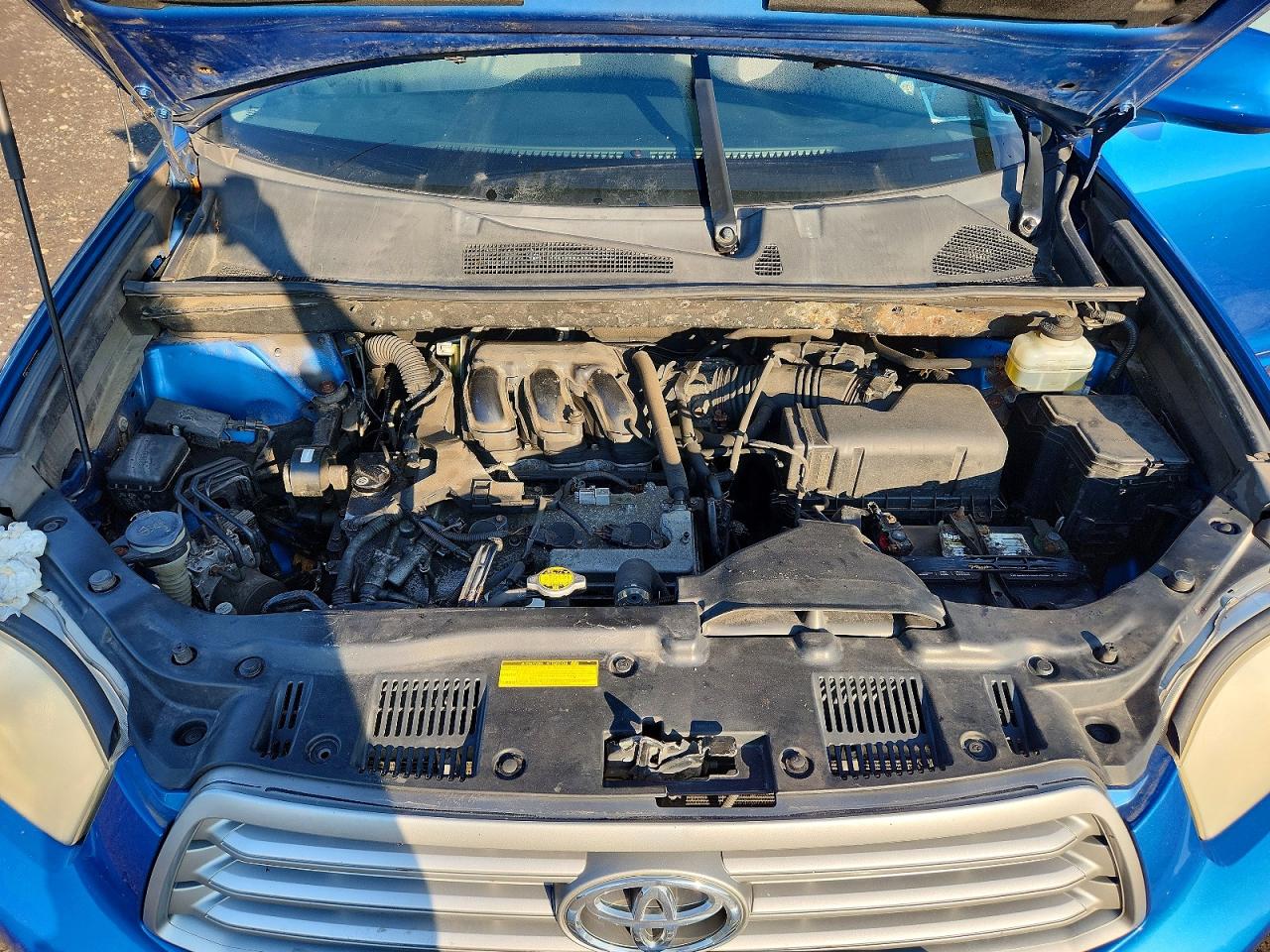 2008 Toyota Highlander Base Синий vin: JTEES41A282072957