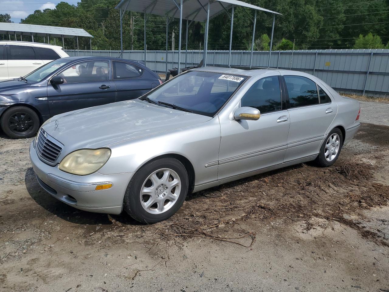 2001 Mercedes-benz S 500 Silver vin: WDBNG75J71A155151