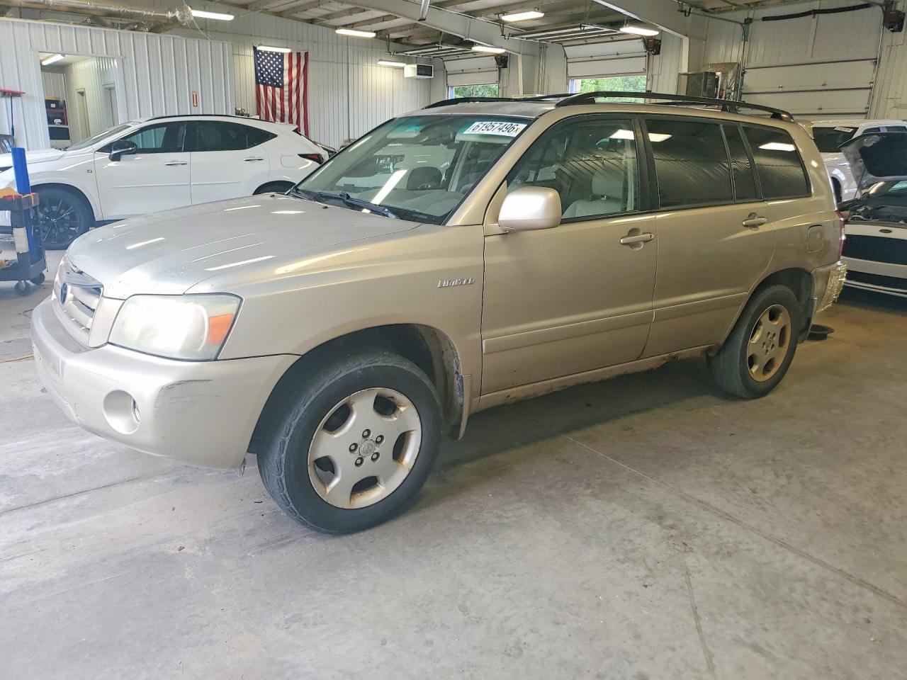 2006 Toyota Highlander Limited Tan vin: JTEEP21AX60147919